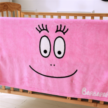 100% microfiber small baby blanket customized printed warm super soft polyester flannel fleece blanket 